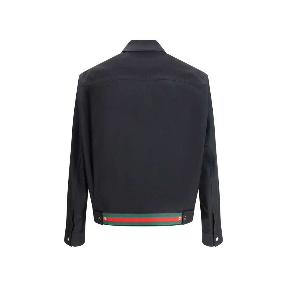 Schwarze Baumwolljacke von Gucci