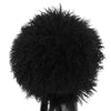 Dolce & Gabbana Black Tibet Lamb Fur Leather Gatsby Hat