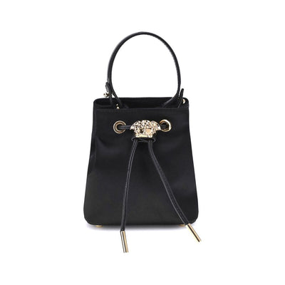 Versace Black Viscose Shoulder Bag