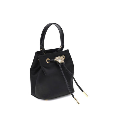 Versace Black Viscose Shoulder Bag