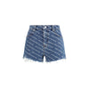 Alexander Wang Blue Cotton Bermuda Shorts