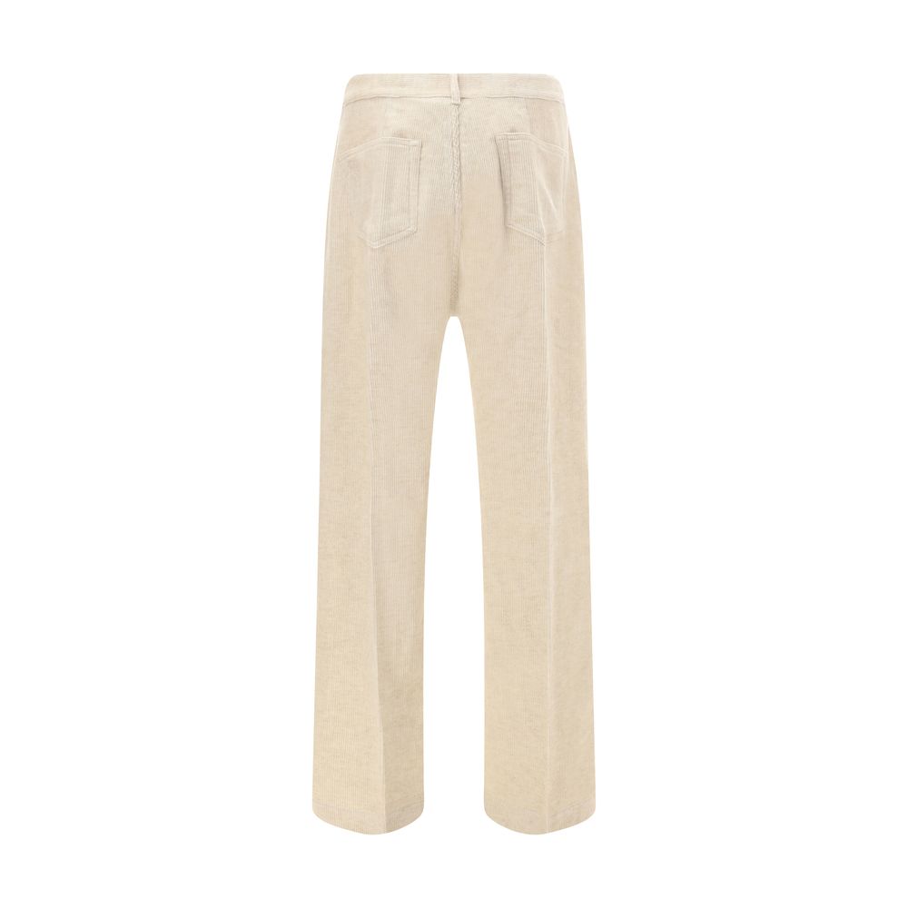 Rick Owens beige Baumwoll-Freizeithose