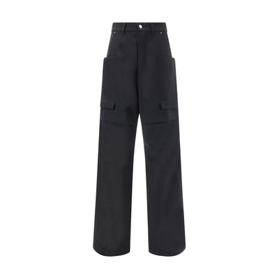 Rick Owens schwarze Woll-Cargohose