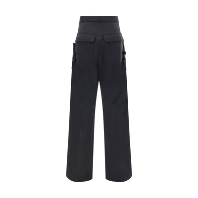 Rick Owens schwarze Woll-Cargohose