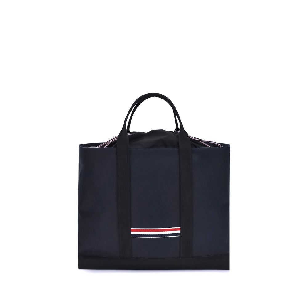 Thom Browne Handtasche aus blauem Kalbsleder, Bos Taurus