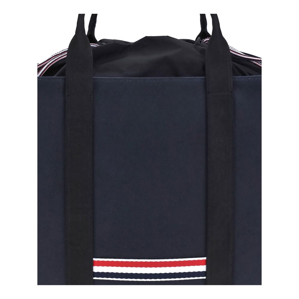 Thom Browne Handtasche aus blauem Kalbsleder, Bos Taurus