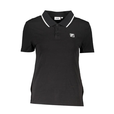 Fila Black Cotton Women's Polo