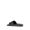 Valentino Garavani Black Rubber Flat Sandals