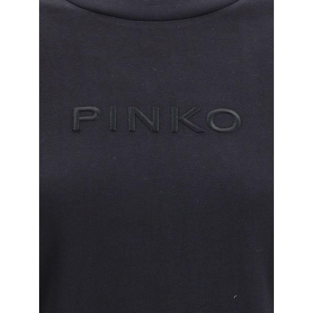 PINKO Schwarzes Baumwoll-T-Shirt