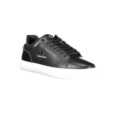 Calvin Klein Black Polyurethane Men Sneaker