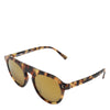 Dolce & Gabbana Brown Acetate Round Leopard Print Eyewear Sunglasses