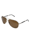 Dolce & Gabbana DG2073 Silver Steel Classic Pilot Brown Lens Sunglasses