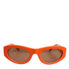 Dolce & Gabbana Orange Reborn To Live Oval Frame Logo Eyewear Sunglasses