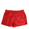 Dolce & Gabbana Red Drawstring Beachwear Men Shorts Swimwear