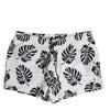 Dolce & Gabbana White Black Print Beachwear Shorts Swimwear
