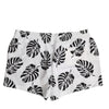 Dolce & Gabbana White Black Print Beachwear Shorts Swimwear