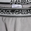 Dolce & Gabbana Gray Cotton Stretch Regular Boxer Underwear