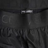 Dolce & Gabbana Black Logo Print Beachwear Men Shorts Swimwear