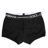 Dolce & Gabbana Black Cotton Stretch Regular Boxer Underwear