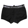 Dolce & Gabbana Black Cotton Stretch Regular Boxer Underwear