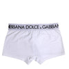 Dolce & Gabbana White Cotton Stretch Regular Boxer Underwear