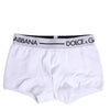 Dolce & Gabbana White Cotton Stretch Regular Boxer Underwear