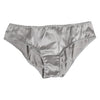 Dolce & Gabbana Gray Silk Stretch Bottom Low Waist Panty Underwear