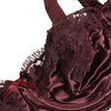 Dolce & Gabbana Burgundy Silk Underwired Balconette Bra Underwear