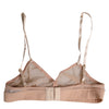 Dolce & Gabbana Powder Pink Nylon DG Logo Non Wire Bra Underwear