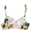 Dolce & Gabbana Multicolor Floral Print Non Wire Bra Underwear