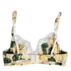 Dolce & Gabbana Multicolor Floral Print Non Wire Bra Underwear