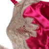 Dolce & Gabbana Magenta Floral Lace Silk Non Wire Bra Underwear