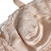 Dolce & Gabbana Biege Silk Underwired Balconette Bra Underwear