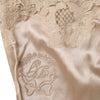 Dolce & Gabbana Beige Lace Silk Satin Tank Lingerie Underwear