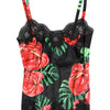 Dolce & Gabbana Multicolor Floral Silk Tank Lingerie Underwear