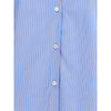 Valentino Blue Cotton Pattern Shirt