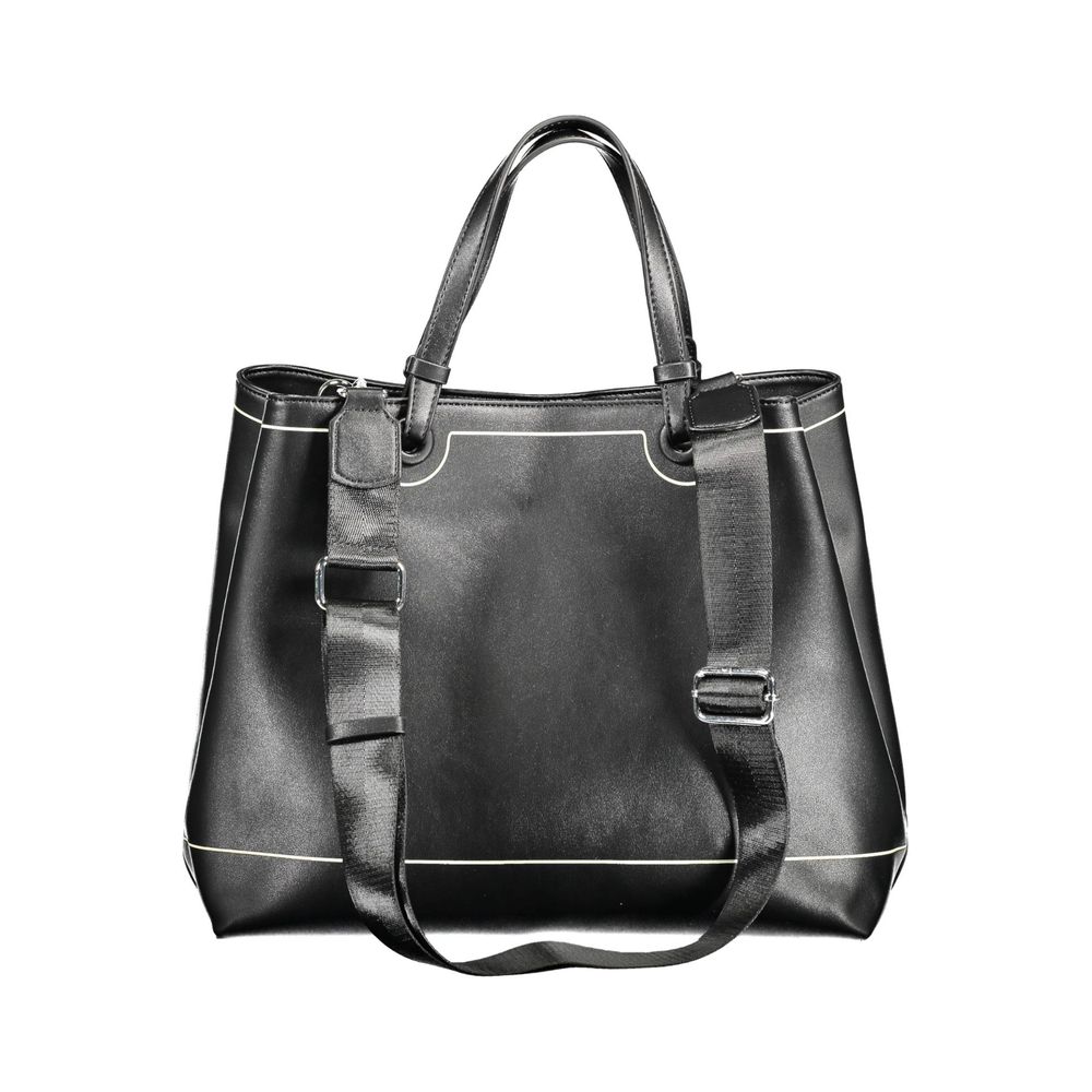 BYBLOS Black Polyurethane Women Handbag