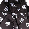 Dolce & Gabbana Black DG Mania Puffer Quilted Long Coat Jacket