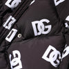 Dolce & Gabbana Black DG Mania Puffer Quilted Long Coat Jacket