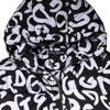Dolce & Gabbana Black White DG Mania Hooded Long Coat Jacket