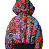 Dolce & Gabbana Multicolor Floral Hooded Puffer Coat Jacket