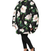 Dolce & Gabbana Black Floral Print Puffer Quilted Jacket