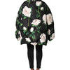 Dolce & Gabbana Black Floral Print Puffer Quilted Jacket