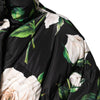 Dolce & Gabbana Black Floral Print Puffer Quilted Jacket