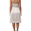 Dolce & Gabbana White Lace DG Logo Silk Dress Sleepwear