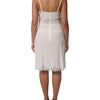 Dolce & Gabbana White Lace Gold DG Logo Silk Dress Sleepwear