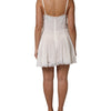 Dolce & Gabbana White Lace Gold DG Logo Silk Dress Sleepwear