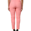 Dolce & Gabbana Pink High Waist Dress Tapered Pants
