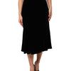 Dolce & Gabbana Black High Waist Fit Flared Midi Skirt
