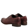 Dolce & Gabbana Burgundy Leather Lace Up Derby Dress Shoes